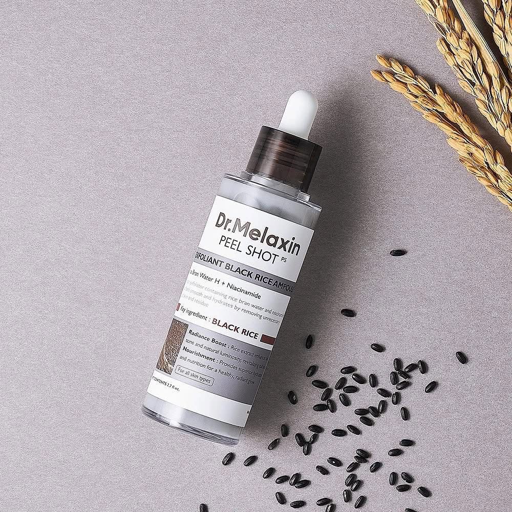 DR.MELAXIN PEEL SHOT EXFOLIANT BLACK RICE AMPOULE_thumbnail_0