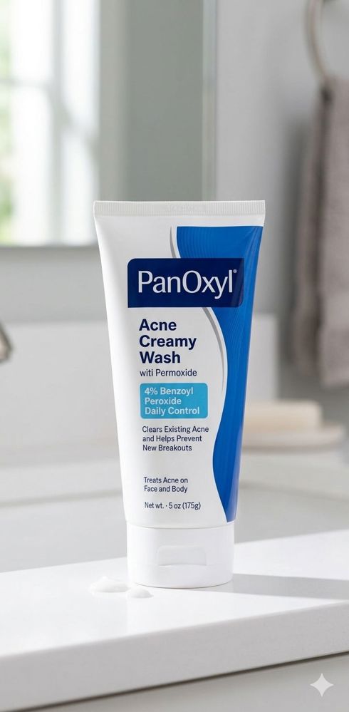 PanOxyl Acne Creamy Wash 4% Benzoyl peroxide daily control _thumbnail_0